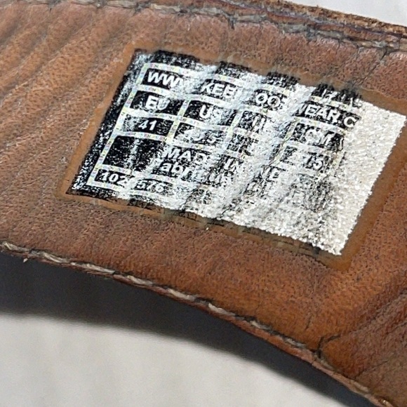 Keen Kaci Anna Brown Leather Cushioned Insole T Strap Sandals - Picture 8 of 10